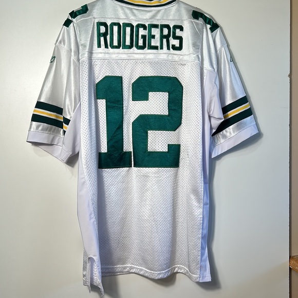 ASRON ROGERS GREEN BAY JERSEY NUMBER 12 REEBOK SIZE 52 - Picture 6 of 6